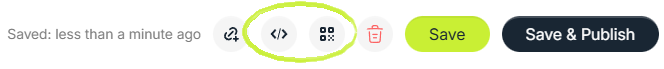 Share buttons in the Cowculator.app calculator builder