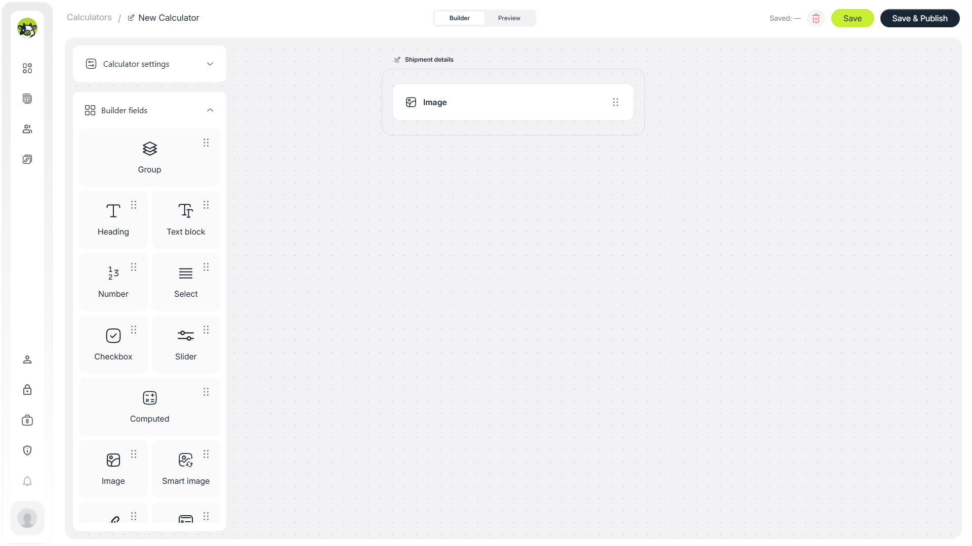 Cowculator builder overview for creating a freight delivery cost calculator